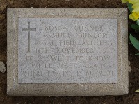 Struma Military Cemetery - Dunlop, Samuel